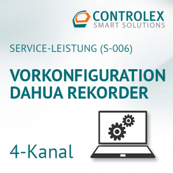 Vorkonfiguration DAHUA Rekorder - 4 Kanal 