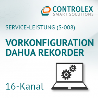 Vorkonfiguration DAHUA Rekorder - 16 Kanal 